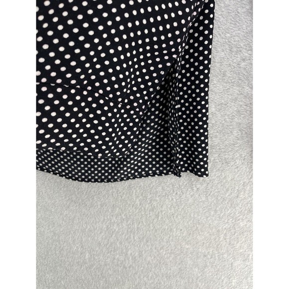 Philosophy Women's Blouse Black Polka Dot Long Sleeve Pull Over Size Medium - Picture 10 of 11